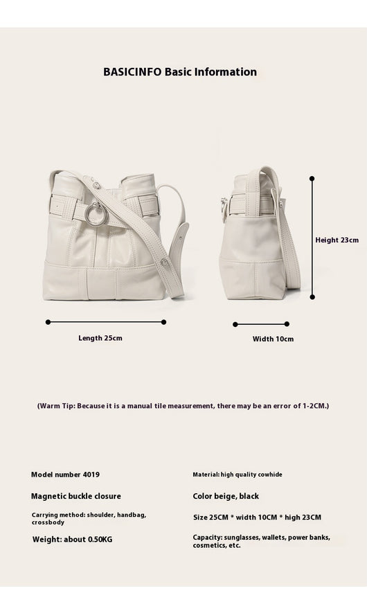 Bolso Bucket de Cuero Genuino con Costura Artesanal - Image 6
