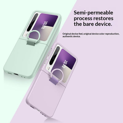 Funda Plegable para Teléfono con Ventana Grande y Anillo Protector Ultrafina - Image 3
