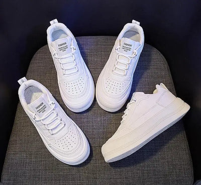 Zapatillas Blancas Mujer con Suela Gruesa y Plataforma Cómoda - Image 9