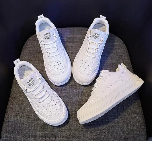 Zapatillas Blancas Mujer con Suela Gruesa y Plataforma Cómoda - Image 9