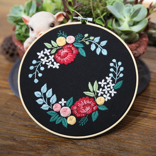 Kit de Costura para Cuadro Tridimensional con Flores Artesanales - Image 25