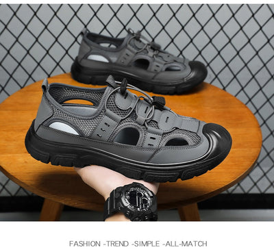 Sandalias Deportivas con Botón Giratorio para Hombre - Comodidad Playa y Casual - Image 16