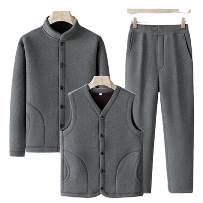 Traje Deportivo de Terciopelo Talla Grande para Hombre - Image 4