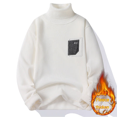 Suéter Holgado de Terciopelo Grueso para Hombre - Abrigo Cálido Invierno - Image 5