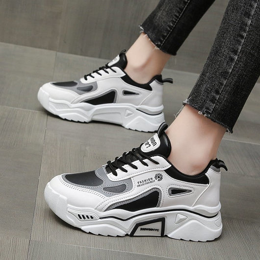 Tenis Blancos Casuales para Correr - Estilo Trendy para Estudiantes - Image 11