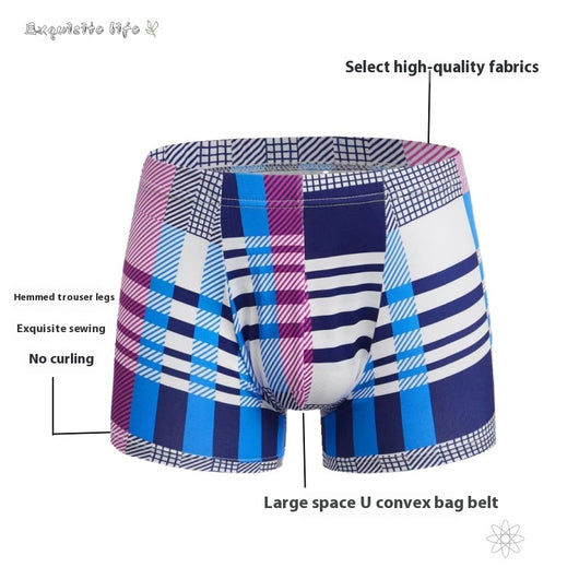 Bóxers Hombre Ice Silk Estampados Cintura Media Verano Transpirables - Image 12