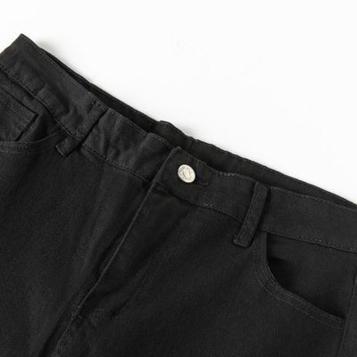 Pantalón Cigarette Retro Cintura Alta Crop Stretch Denim - Image 3