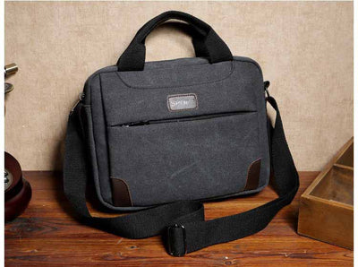 Bolsa Mensajera de Lona para Hombre con Correa Simple - Image 9