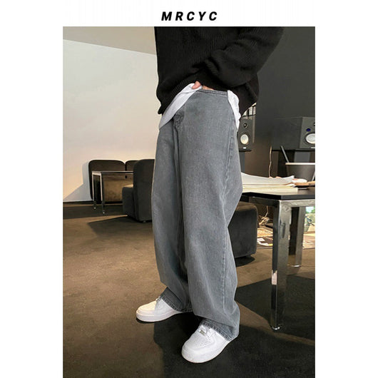 Pantalones Jeans Holgados para Hombre - Comodidad Casual - Image 9