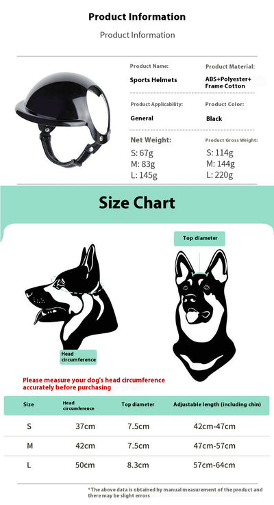 Casco de Seguridad para Mascotas en Moto - Protección Divertida para Perros y Gatos - Image 13
