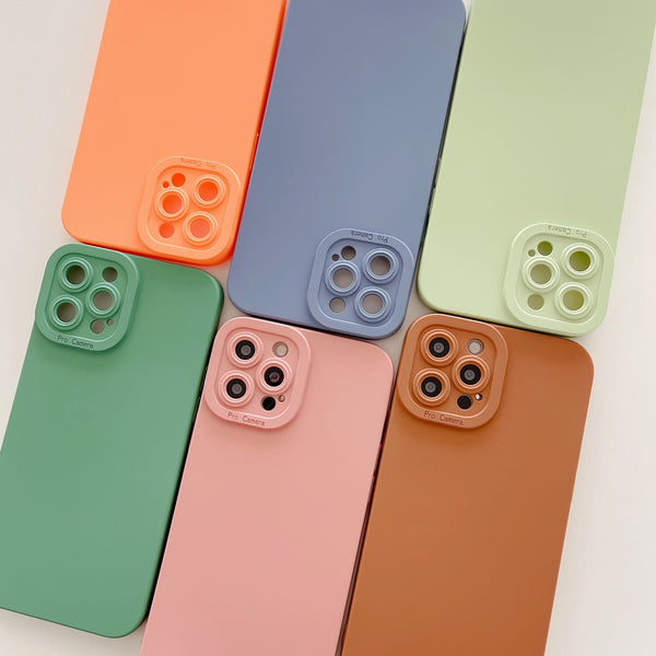 Funda Minimalista para Celular Estilo Coreano Mate