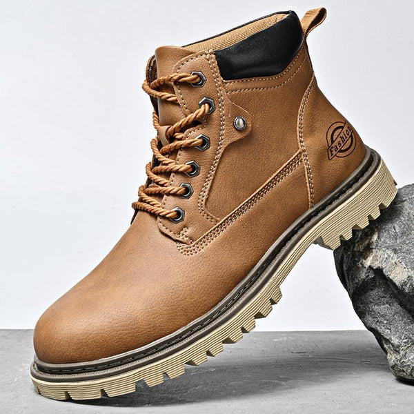 Botas Casuales Martin de Cuero Genuino para Hombre - Caña Media