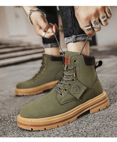 Botas de Trabajo Vintage en Cuero Genuino Talla Grande para Hombre - Image 10