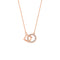 925 Plateado Sterling Women's Summer Necklace Clavicle Chain Light Luxury Niche Rose Dorado
