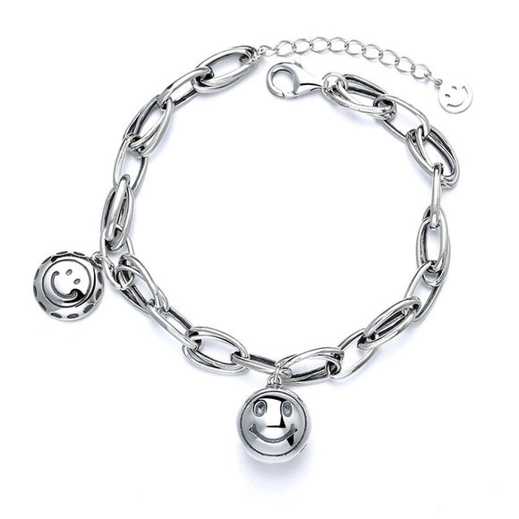 Pulsera con Cascabel de Carita Feliz - Diseño Creativo y Expresivo