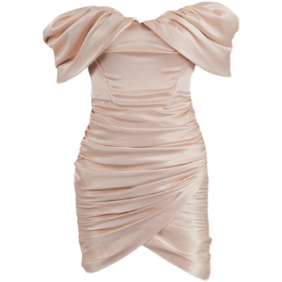 Vestido Tubo Satinado Diosa del Temperamento para Mujer - Image 5