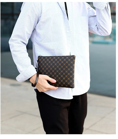 Cartera Tipo Sobre para Hombre con Diseño Cuadros Gingham - Image 10