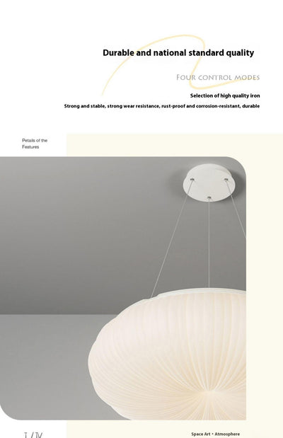 Lámpara de Techo Minimalista Nórdica Crema - Protección Ocular y Diseño Moderno - Image 9