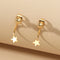 Aretes Gancho Estrella Personalidad Fashion