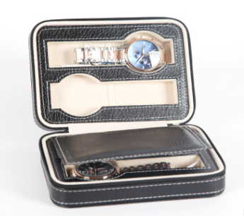 Estuche Portátil de Cuero para Reloj con Cierre de Cremallera - Image 13