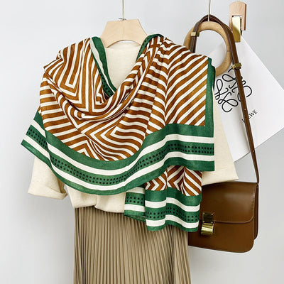 Foulard de Algodón y Lino Ligero - Pareo Sedoso Protección Solar para Playa y Viajes - Image 51