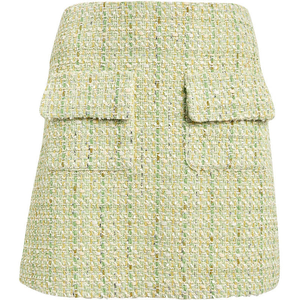 Falda A-Line Tweed Elegante de Estilo Francés Romántico - Image 4