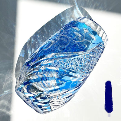 Vaso de Cristal Tallado Estilo Japonés Jianghu Premium - Image 10