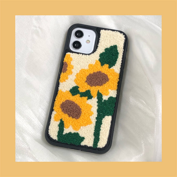 Funda Teléfono Girasol Peluche - Diseño Fashion
