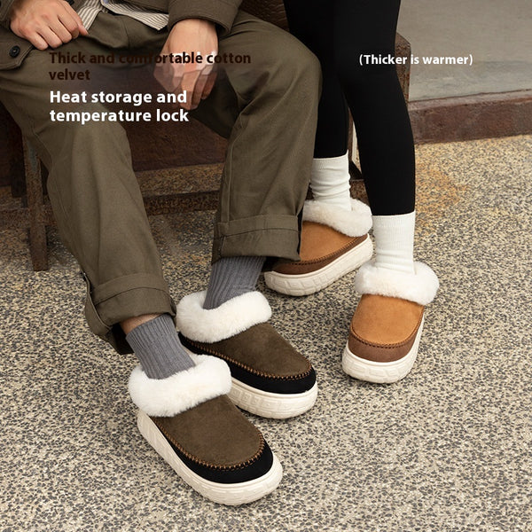 Zapatos de Plataforma para Mujer con Tacón Cubierto y Algodón