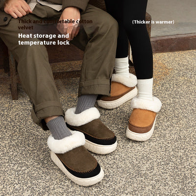 Zapatos de Plataforma para Mujer con Tacón Cubierto y Algodón