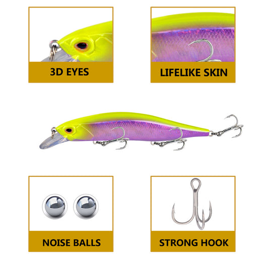 Señuelo de Pesca Flotante 120mm 15.5g - Carnada Artificial Premium - Image 11