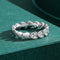 Anillo de Plata 925 Love Lujo Minimalista con Micro Incrustaciones