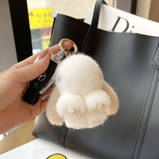 Llavero Colgante Conejo Peluche Mink Red Viral - Image 9