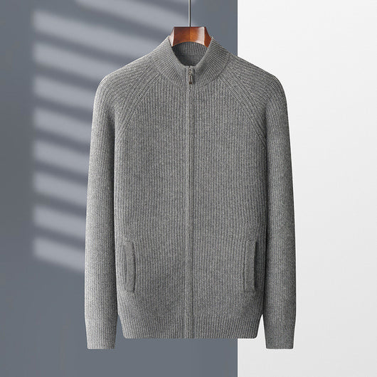 Cardigan Cuello Alto con Cierre Acolchado para Hombre - Image 3