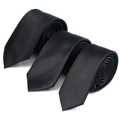 Corbata Negra Ultra Delgada 6cm - Elegancia Casual Profesional - Image 10