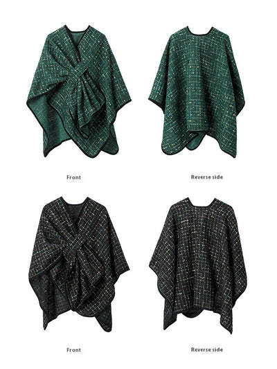 Chal Navideño de Lentejuelas Multicolor para Mujer - Image 11