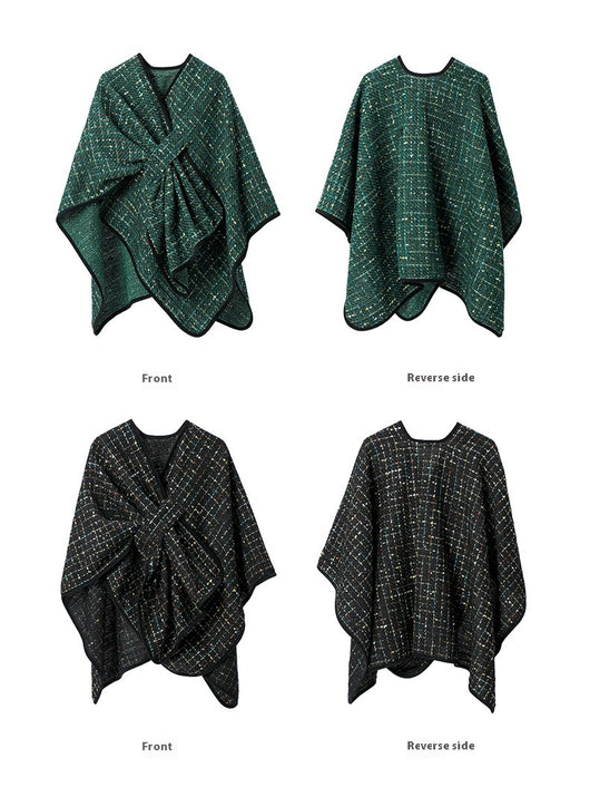 Chal Navideño de Lentejuelas Multicolor para Mujer - Image 11