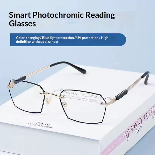 Gafas Bifocales para Hombre con Lentes Fotocromáticas sin Marco