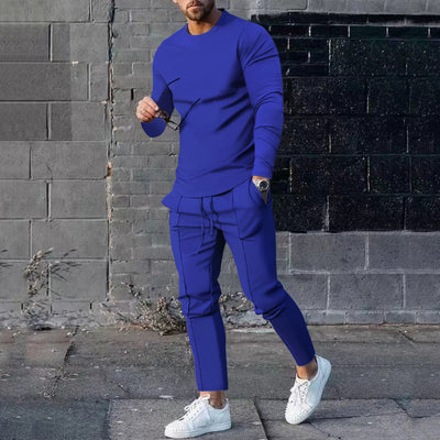 Conjunto Casual Hombre: Playera Manga Larga y Pantalón Liso - Image 25