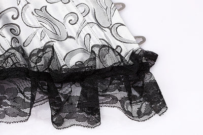 Corpiño Negro con Encaje y Bordado Plateado - Image 8