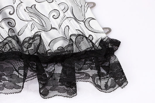 Corpiño Negro con Encaje y Bordado Plateado - Image 8