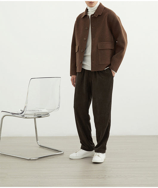 Chaqueta de Lana Reversible para Hombre - Corte Clásico - Image 12