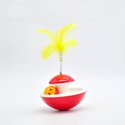 Juguete Interactivo para Gatos con Plumas, Campanas y Vara Giratoria - Image 4