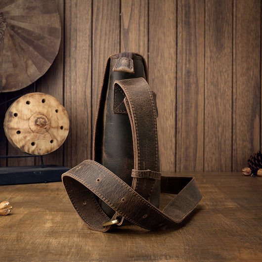 Bolso de Cuero Vintage para Hombre - Estilo Retro Casual - Image 11