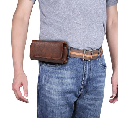 Bolsa de Cuero para Celular con Cierre de Hebilla y Cinturón - Image 13