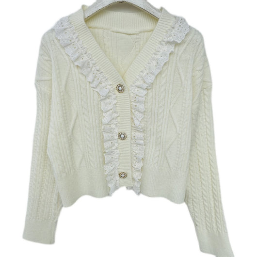 Cardigan Holgado Estilo Universitario para Mujer - Image 77