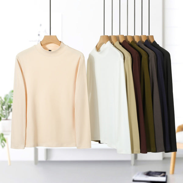 Playera Cuello Alto Terciopelo Liso para Hombre