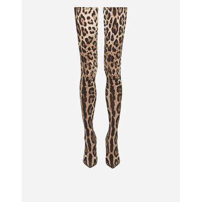Botas Altas Hasta la Rodilla con Estampado Leopardo y Tacón Aguja - Image 12