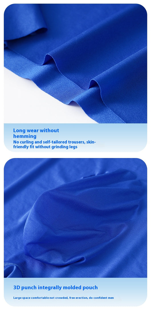 Bóxers de Seda Helada para Hombre - Cintura Media Color Sólido Verano - Image 16