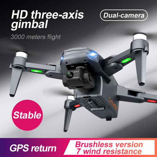 Dron PTZ de Tres Ejes Autonivelante con Diseño Plegable